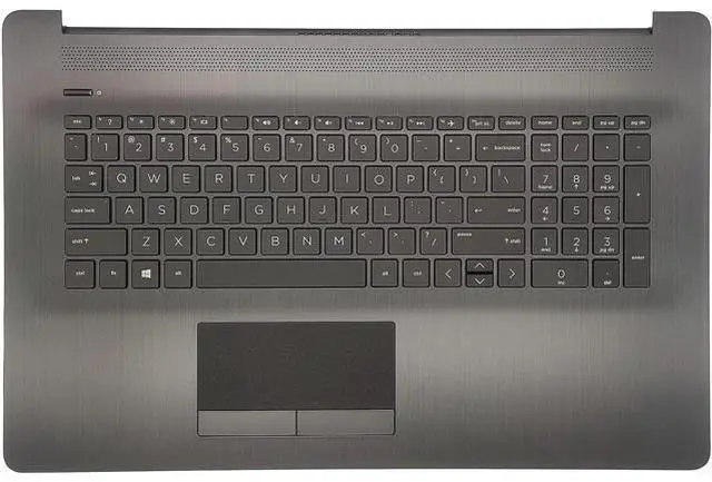 Main image of Replacement Upper Case Palmrest for H-P 17-by 17-ca 17t-by 17z-ca Series Laptop Non-Backlit Keyboard Assembly Top Cover US Layout with 73H0 ToucH-Pad L22750-001 Gray