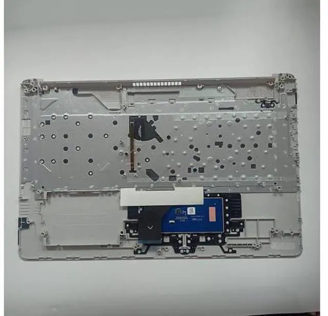 Alt view image 2 of 7 - Replacement for HP 17BY 17-by 17CA 17-CA Laptop Upper Case Palmrest Backlit Keyboard Touchpad Assembly Part with ODD L92783-001 6070B1308113 Top Cover Sliver 2020 Year