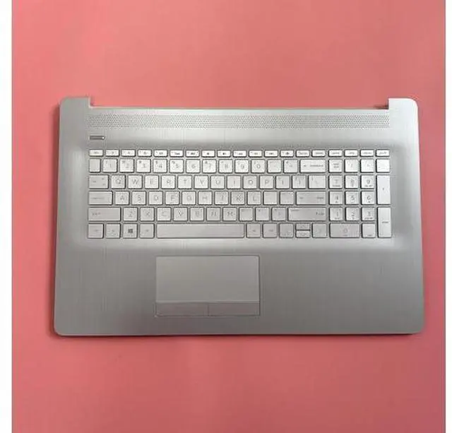 Alt view image 3 of 7 - Replacement for HP 17BY 17-by 17CA 17-CA Laptop Upper Case Palmrest Backlit Keyboard Touchpad Assembly Part with ODD L92783-001 6070B1308113 Top Cover Sliver 2020 Year
