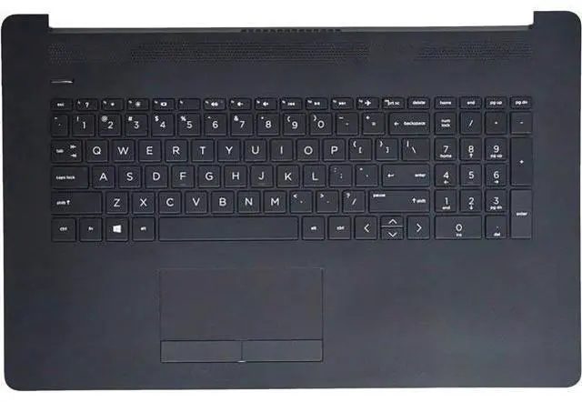 Main image of Replacement Upper Case Palmrest for H-P 17-by 17-CA 17T-by 17Z-CA Series Laptop Top Cover Keyboard Assembly with Non-PTP Function ToucH-Pad L22751-001 L48409-001 Jet Black