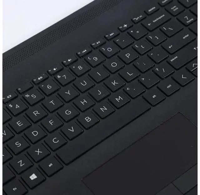 Alt view image 4 of 7 - Replacement Upper Case Palmrest for H-P 17-by 17-CA 17T-by 17Z-CA Series Laptop Top Cover Keyboard Assembly with Non-PTP Function ToucH-Pad L22751-001 L48409-001 Jet Black
