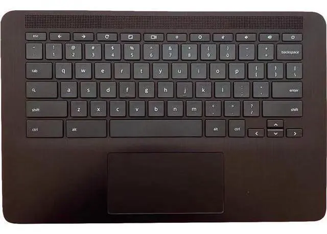 Main image of Replacement Laptop Upper Case Palmrest Non-Keyboard Touchpad Assembly Part for HP Chromebook 14 G7 CB E 14 G7 M47207-001 Black