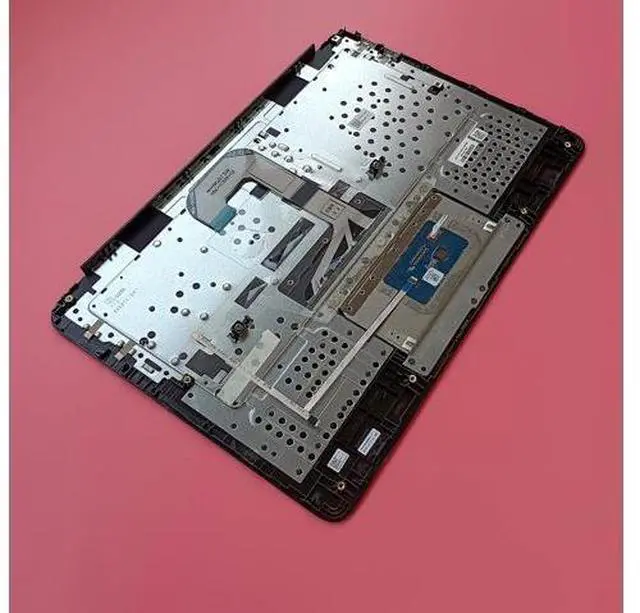 Alt view image 4 of 7 - Replacement Laptop Upper Case Palmrest Non-Keyboard Touchpad Assembly Part for HP Chromebook 14 G7 CB E 14 G7 M47207-001 Black