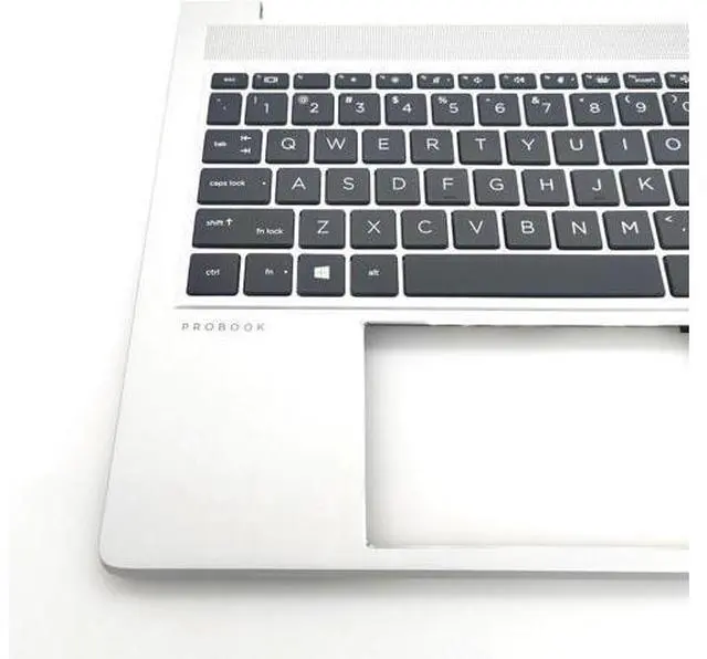 Alt view image 3 of 6 - Replacement Upper Case Palmrest for H-P Probook 450 455 G9 Series Laptop Backlit Keyboard Assembly Top Cover N01933-001 Silver