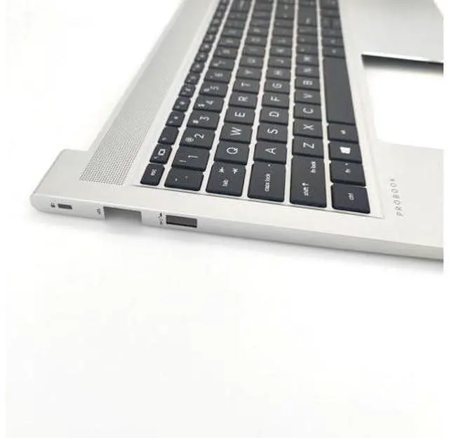 Alt view image 4 of 6 - Replacement Upper Case Palmrest for H-P Probook 450 455 G9 Series Laptop Backlit Keyboard Assembly Top Cover N01933-001 Silver