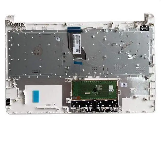 Alt view image 2 of 7 - Replacement for HP 15-BS 15T-BR 15Q-BU 15T-BS BW 15Z-BW 15-BS015DX Laptop Upper Case Palmrest Keyboard Touchpad Assembly Part AP204000E00 925009-001 925008-001 White