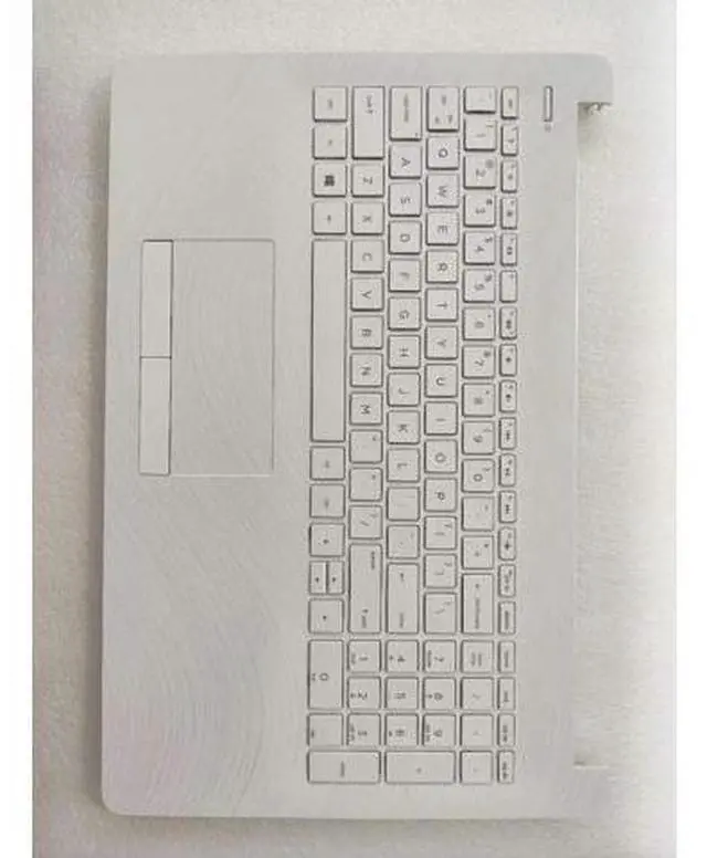 Alt view image 5 of 7 - Replacement for HP 15-BS 15T-BR 15Q-BU 15T-BS BW 15Z-BW 15-BS015DX Laptop Upper Case Palmrest Keyboard Touchpad Assembly Part AP204000E00 925009-001 925008-001 White
