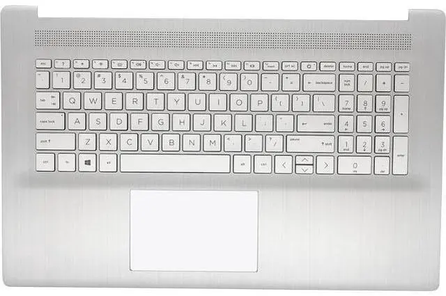 Main image of New Upper Case Palmrest Replacement for H-P 17-CN 17-CP 17T-CN 17Z-CP Series Laptop Backlit Keyboard Assembly US Layout M50456-001 Natural Silver