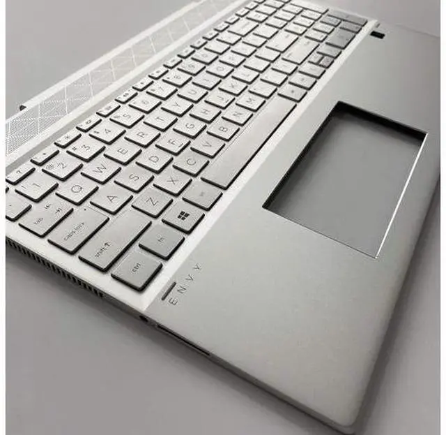 Alt view image 7 of 7 - Replacement for HP Envy x360 15 DR 15T-DR000 15T-DR000 15T-DR100 Laptop Upper Case Palmrest Backlit Keyboard Assembly Part L53814-001 Top Cover Sliver