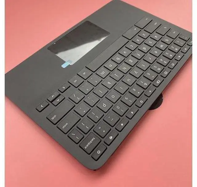 Alt view image 7 of 7 - Replacement for HP 11A G8 EE Laptop Upper Case Palmrest Keyboard Touchpad Assembly Part L92832-001 Top Cover