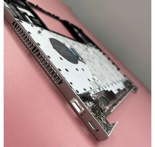 Alt view image 7 of 7 - Replacement for HP ProBook 445 445R 440 G6 Laptop Upper Case Palmrest Keyboard Assembly Part L44589-001 Top Cover,Silver,14 inch