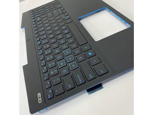 Alt view image 4 of 7 - Replacement for Dell G Series G3 15 3590 Laptop Upper Case Palmrest Backlit Keyboard Assembly Part 00JP6X 0JP6X