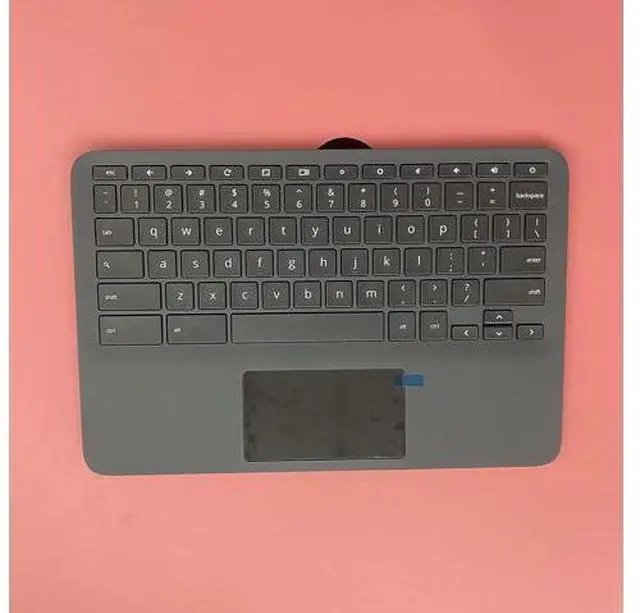 Alt view image 3 of 7 - Replacement for HP 11A G8 EE Laptop Upper Case Palmrest Keyboard Touchpad Assembly Part L92832-001 Top Cover