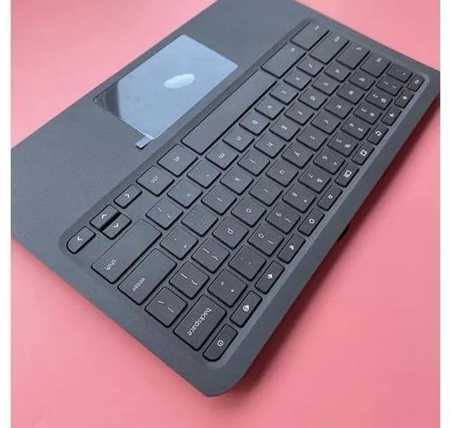 Alt view image 4 of 7 - Replacement for HP Chromebook 11 G7 EE Laptop Upper Case Palmrest Keyboard Touchpad Assembly Part L52573-001 EA0G5003010