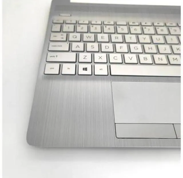 Alt view image 3 of 5 - Replacement Upper Case Palmrest for H-P 15T-DW 15-DW 15S-DU Series Laptop with Backlight Keyboard Assembly L52154-001 AP2H8000410 Natural Silver W/FPR