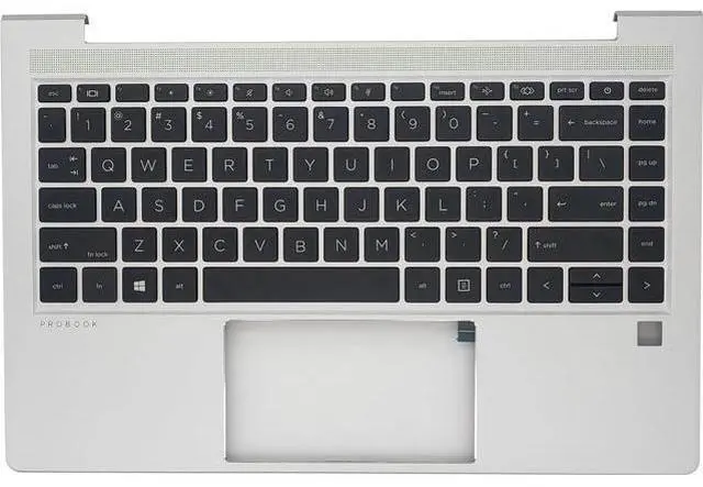 Main image of Replacement Upper Case Palmrest for H-P Probook 440 445 G9 Series Laptop 14'' Notebook Non-Backlit Keyboard Assembly N01286-001 Silver