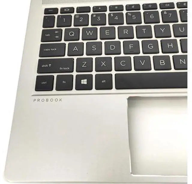 Alt view image 3 of 5 - Replacement Upper Case Palmrest for H-P Probook 440 445 G9 Series Laptop 14'' Notebook Non-Backlit Keyboard Assembly N01286-001 Silver