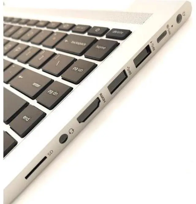 Alt view image 5 of 5 - Replacement Upper Case Palmrest for H-P Probook 440 G8 445 445R G8 Series Laptop Non-Backlit Keyboard Assembly US Layout 14'' Notebook M23770-001 Silver