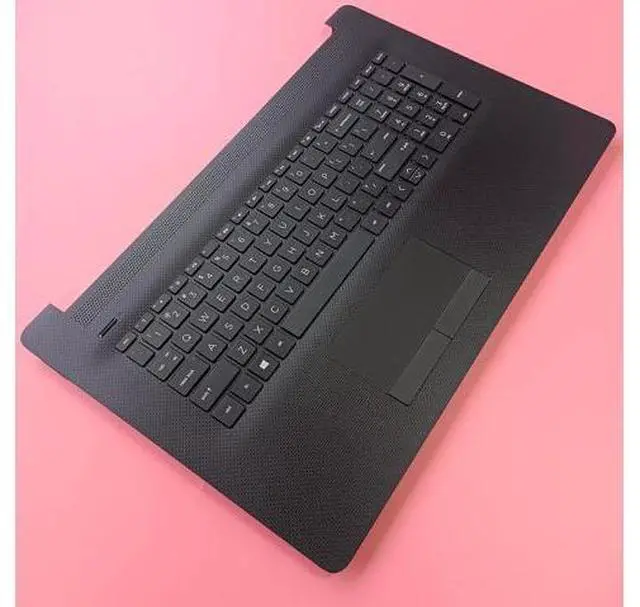 Alt view image 3 of 7 - Replacement Laptop Upper Case Palmrest Non-Backlit Keyboard Non-PTP(73H0) Touchpad Assembly Part for HP Laptop 17-CA 17 by 17T-BY000 17Z-CA100 17z-CA000 L22751-001 6070B1308101 Black