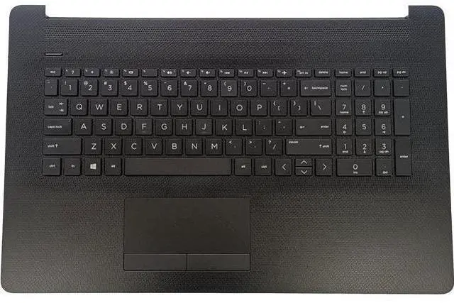 Main image of Replacement Laptop Upper Case Palmrest Non-Backlit Keyboard Non-PTP(73H0) Touchpad Assembly Part for HP Laptop 17-CA 17 by 17T-BY000 17Z-CA100 17z-CA000 L22751-001 6070B1308101 Black