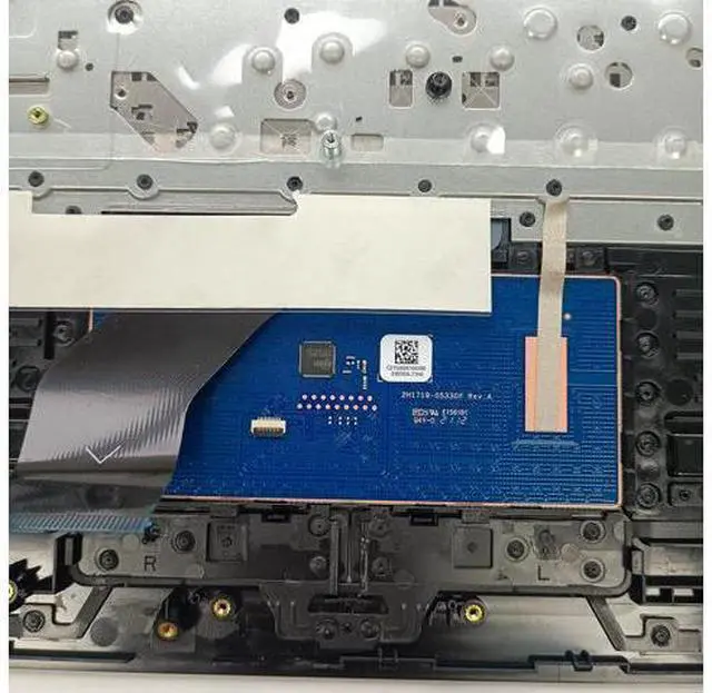 Alt view image 7 of 7 - Replacement Laptop Upper Case Palmrest Non-Backlit Keyboard Non-PTP(73H0) Touchpad Assembly Part for HP Laptop 17-CA 17 by 17T-BY000 17Z-CA100 17z-CA000 L22751-001 6070B1308101 Black