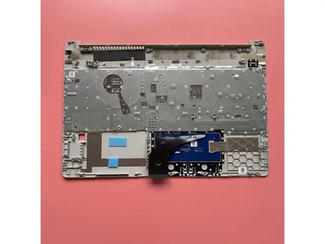 Alt view image 4 of 6 - Replacement for HP 15-DW 15T-DW200 15T-DW300 15Z-GW000 15s-du Laptop Upper Case Palmrest Keyboard with Fingerprint Hole Touchpad Assembly Part L52155-001 Silver