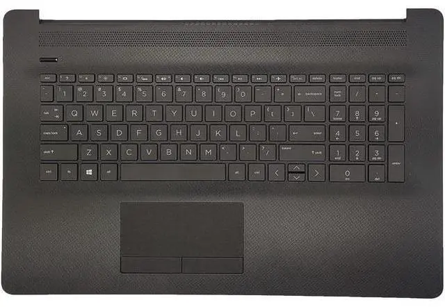 Main image of Replacement Upper Case Palmrest for H-P 17-by 17-ca 17t-by 17z-ca Series Laptop 73H0 ToucH-Pad and ODD Backlit Keyboard Assembly Top Cover L70716-001 Jet Black
