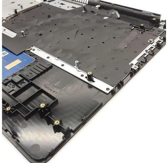 Alt view image 7 of 7 - Replacement Upper Case Palmrest for H-P 17-by 17-ca 17t-by 17z-ca Series Laptop 73H0 ToucH-Pad and ODD Backlit Keyboard Assembly Top Cover L70716-001 Jet Black