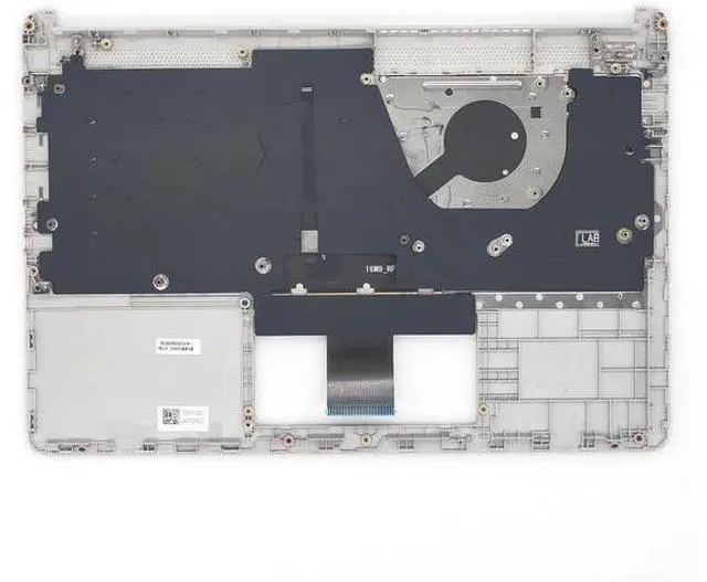 Alt view image 2 of 6 - Replacement Upper Case Palmrest for H-P 14-DQ 14-FQ 14T-DQ 14Z-FQ 14s-DR 14S-FQ Series Laptop Backlit Keyboard Assembly Top Cover L88206-001 Natural Silver