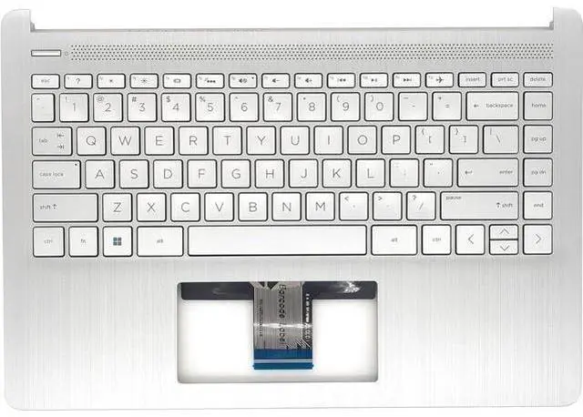 Main image of Replacement Upper Case Palmrest for H-P 14-DQ 14-FQ 14T-DQ 14Z-FQ 14s-DR 14S-FQ Series Laptop Backlit Keyboard Assembly Top Cover L88206-001 Natural Silver