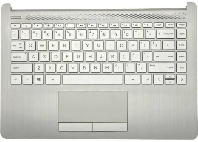Main image of Replacement Upper Case Palmrest for H-P 14Z-DK 14-DK 14-CF 14S-CF Series Laptop ToucH-Pad with Keyboard Assembly Top Cover L48648-001 6070B1581701 Natural Silver