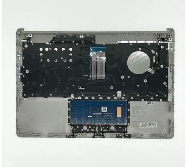 Alt view image 2 of 6 - Replacement Upper Case Palmrest for H-P 14Z-DK 14-DK 14-CF 14S-CF Series Laptop ToucH-Pad with Keyboard Assembly Top Cover L48648-001 6070B1581701 Natural Silver