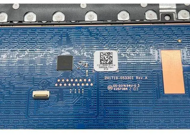 Alt view image 5 of 6 - Replacement Upper Case Palmrest for H-P 14Z-DK 14-DK 14-CF 14S-CF Series Laptop ToucH-Pad with Keyboard Assembly Top Cover L48648-001 6070B1581701 Natural Silver