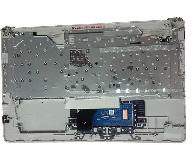 Alt view image 4 of 7 - Replacement for HP 17t-by 17z-ca 17-by 17-ca Laptop Upper Case Palmrest Keyboard Touchpad Assembly Part with ODD L92785-001 Top Cover Sliver 2020 Year, Silver, 17.3 inch