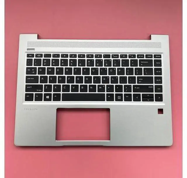 Alt view image 3 of 7 - Replacement Laptop Upper Case Palmrest Non-Backlit Keyboard Assembly Part for HP ProBook 440 G6 G7 PB 445R G6 K12 PB 445 G6 L44589-001 L65225-001 Sliver