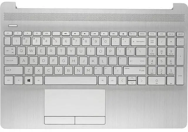 Main image of Replacement Upper Case Palmrest for H-P 15T-DW 15-DW 15S-DU 15-DW0081WM 15-DW1033DX 15-DW1083WM 15-DW0083WM Series Laptop Top Cove Non-Backlit Keyboard Assembly L52023-001 AP2H8000510 Sliver