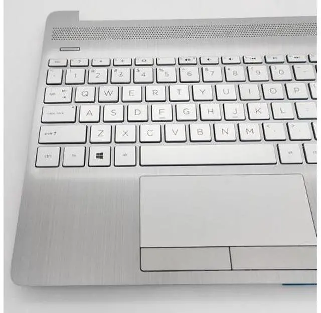Alt view image 3 of 6 - Replacement Upper Case Palmrest for H-P 15T-DW 15-DW 15S-DU 15-DW0081WM 15-DW1033DX 15-DW1083WM 15-DW0083WM Series Laptop Top Cove Non-Backlit Keyboard Assembly L52023-001 AP2H8000510 Sliver