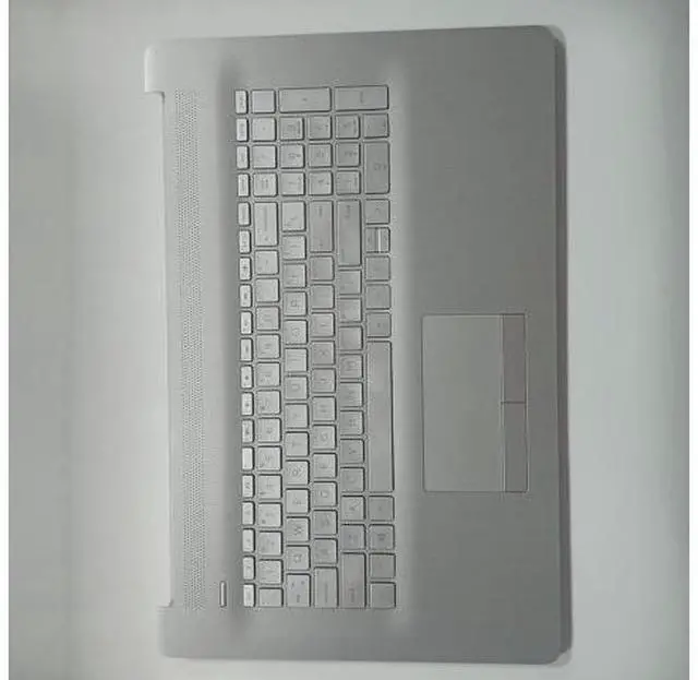 Alt view image 7 of 7 - Replacement for HP 17t-by 17z-ca 17-by 17-ca Laptop Upper Case Palmrest Keyboard Touchpad Assembly Part with ODD L92785-001 Top Cover Sliver 2020 Year, Silver, 17.3 inch