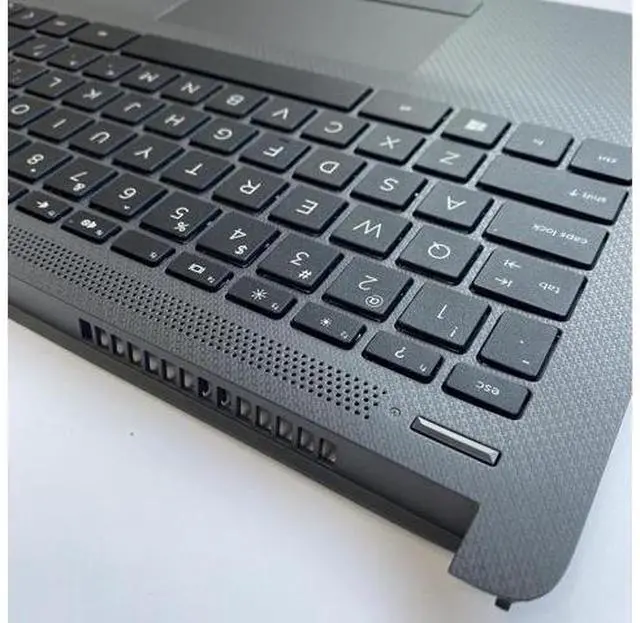 Alt view image 5 of 7 - Replacement for HP 240 G8 256 240 G9 246 G8 Laptop Upper Case Palmrest Keyboard Touchpad Assembly Part 6070B1751305 M23367-001 Gray - OEM