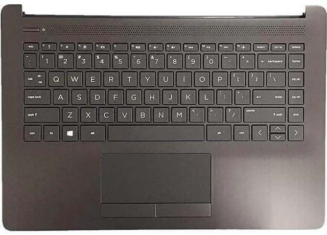 Main image of for HP Pavilion 14-CF 14-DF 14-DK Laptop Upper Case Palmrest Keyboard Touchpad Assembly Part L23241-001 L23491-001 6070B1306303 - OEM