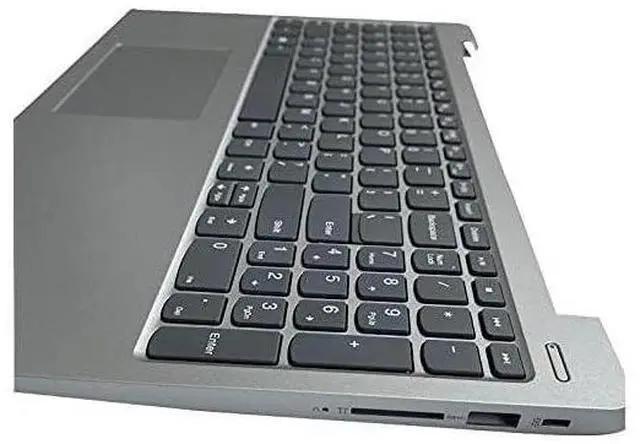 Alt view image 3 of 6 - New Replacement for Lenovo Ideapad 330S-15 330s 15 81F5 Series Laptop Upper Case Palmrest Keyboard Touchpad Assembly Part Top Cover 5CB0R07203 SN20M62793 Sliver - OEM