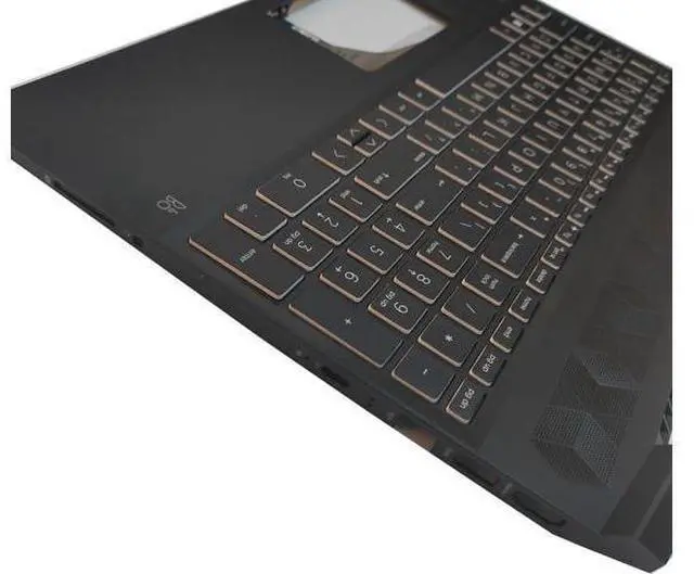 Alt view image 3 of 6 - Replacement Upper Case Palmrest for H-P Pavilion Gaming 15-EC 15Z-EC 15.6'' Series Laptop Backlit Keyboard Assembly Top Cover US Layout L72598-001