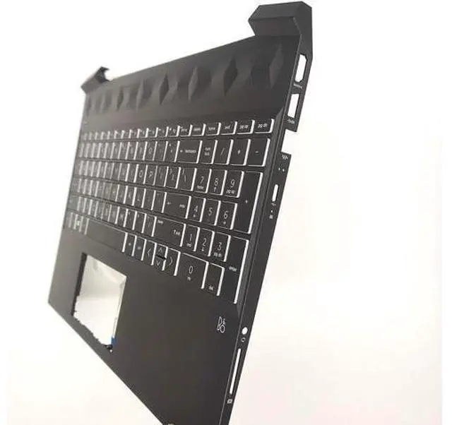 Alt view image 4 of 6 - Replacement Upper Case Palmrest for H-P Pavilion Gaming 15-EC 15Z-EC 15.6'' Series Laptop Backlit Keyboard Assembly Top Cover US Layout L72598-001