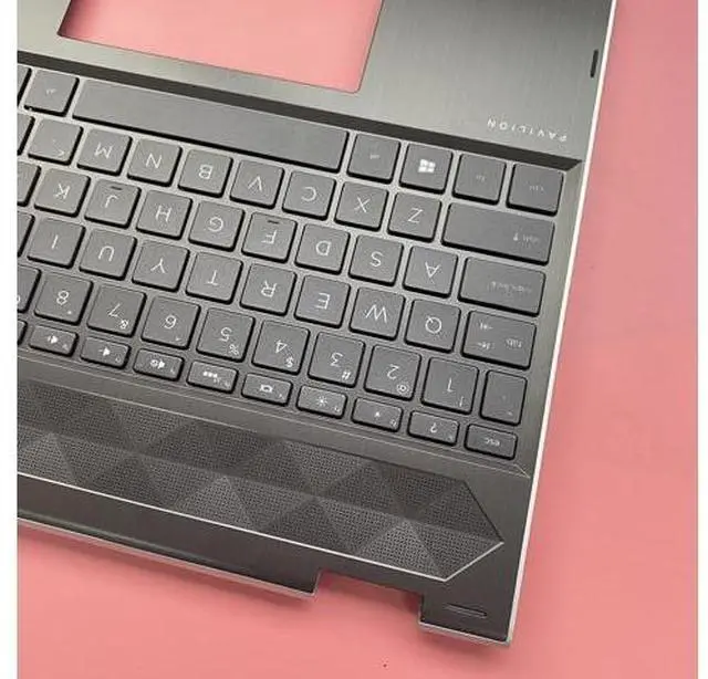 Alt view image 5 of 7 - Replacement for HP Pavilion X360 15T-CR000 15T-CR 15CR 15-CR0051OD Laptop Upper Case Palmrest Keyboard with Backlit Assembly Part L20849-001 Top Cover Natural Silver with Grid