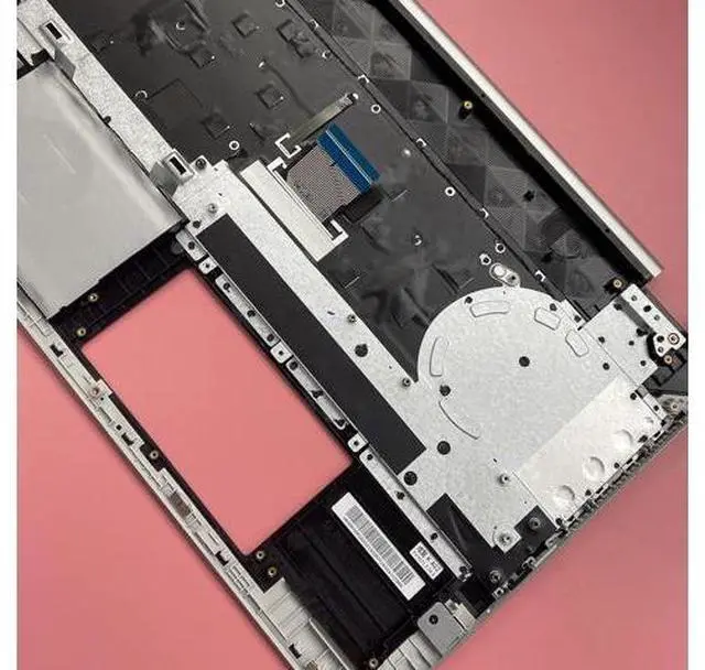 Alt view image 6 of 7 - Replacement for HP Pavilion X360 15T-CR000 15T-CR 15CR 15-CR0051OD Laptop Upper Case Palmrest Keyboard with Backlit Assembly Part L20849-001 Top Cover Natural Silver with Grid