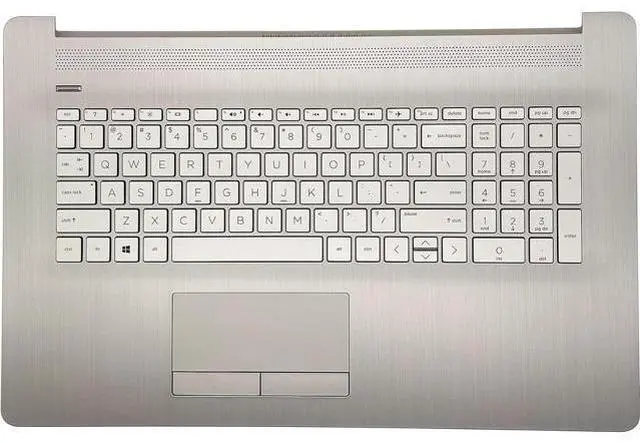 Main image of Replacement Upper Case Palmrest for H-P 17-by 17-CA 17T-by 17Z-CA Series Laptop Non-PTP Function ToucH-Pad Top Cover Keyboard Assembly L92789-001 6070B1308113 Natural Silver
