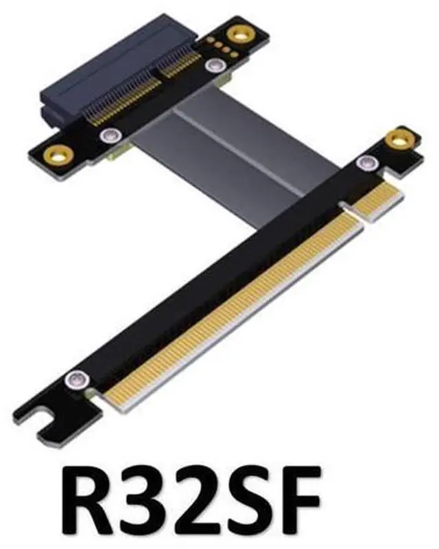 Alt view image 2 of 3 - ADT-Link PCIe 3.0 X4 X8 Riser Extender for Gigabit Network Card Industrial SSD Pci-e 3.0 X4 X8 to X16 Extension PCI-Express 3.0 Cable (80cm,R32SF)
