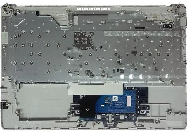 Alt view image 2 of 7 - Replacement for HP 17t-by 17z-ca 17-by 17-ca Laptop Upper Case Palmrest Keyboard Touchpad Assembly Part with ODD L92785-001 Top Cover Sliver 2020 Year, Silver, 17.3 inch