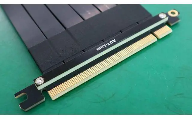 Alt view image 4 of 4 - ADT-LINK PCIE X16 Extension Line x16 Male to Female Pcie TX-TX Signal Direct Cable PCIe3.0x16 gen3 128G/bps High Speed Transmission (R33SS,50cm)