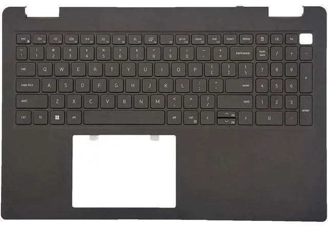 Main image of New Upper Case Palmrest Backlit Keyboard Assembly Replacement for D-ELL Latitude 3520 E3520 Series Laptop Top Cover US Layout DJP76 0DJP76 Black